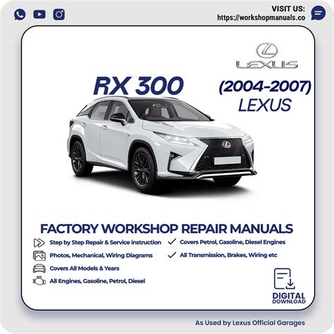lexus rx300 workshop manual
