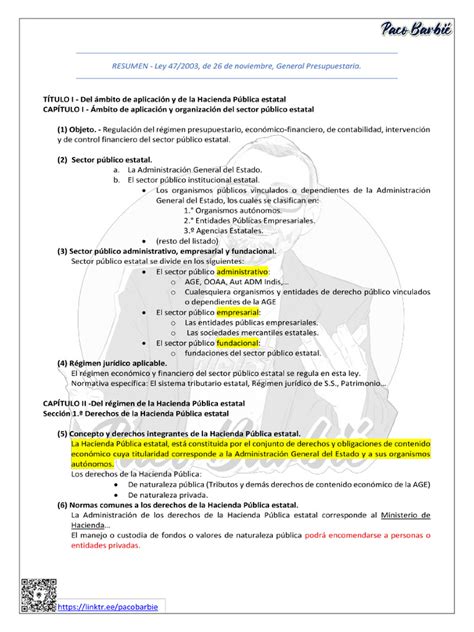 Ley 47 2003