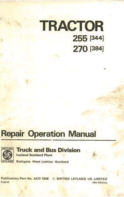 Read Leyland 384 Tractor Manual File Type Pdf 