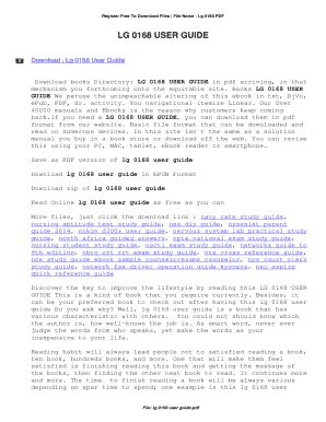 Read Lg 0168 User Guide 