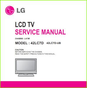 Read Lg 42Lc7D User Guide 
