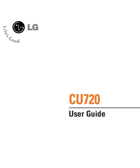Full Download Lg Cu720 User Guide 