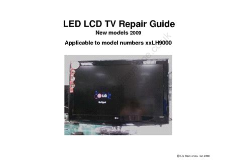 Read Lg Lcd Tv Repair Guide 