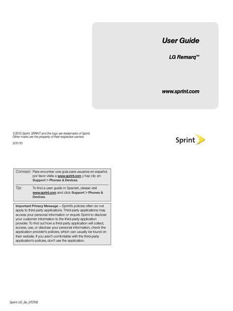 Full Download Lg Remarq User Guide 