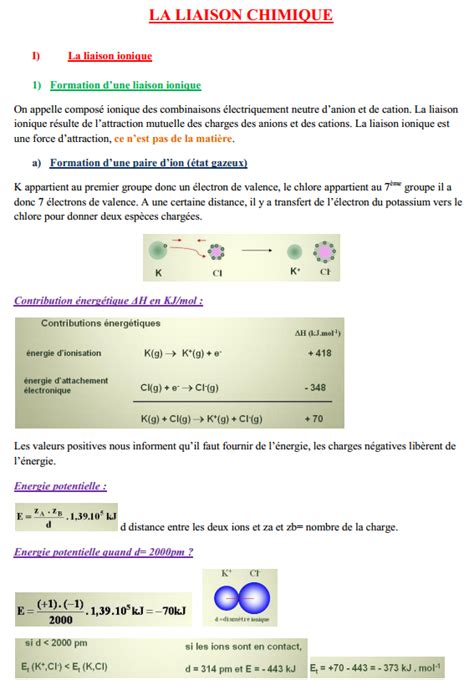 liaison chimique smp s1 pdf