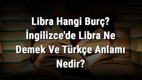 Libra Ne Demek