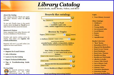 Library Catalog System Free