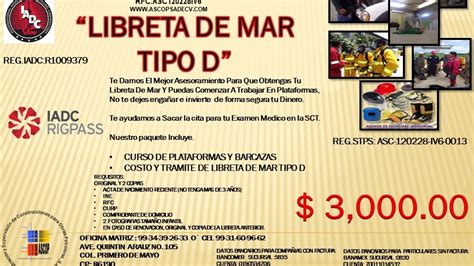 Libreta De Mar Tipo D