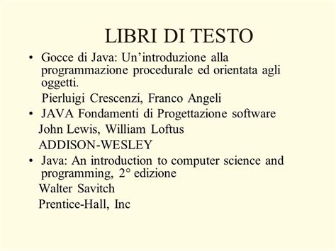 Read Online Libri Di Testo Java 