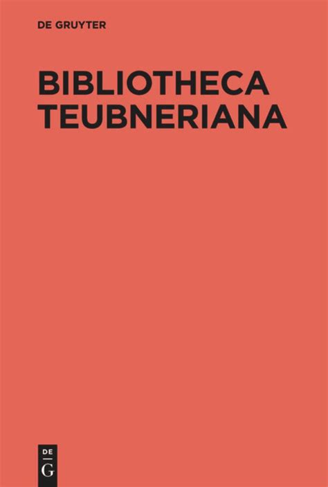 Read Online Libri Qui Supersunt Tom I Pb Bibliotheca Scriptorum Graecorum Et Romanorum Teubneriana 
