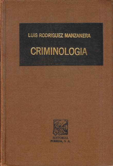 libro de rodriguez manzanera criminologia clinica pdf