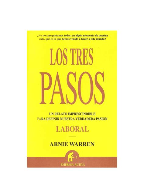 Libro Los Tres Pasos De Arnie Warren En Pdf Gratis