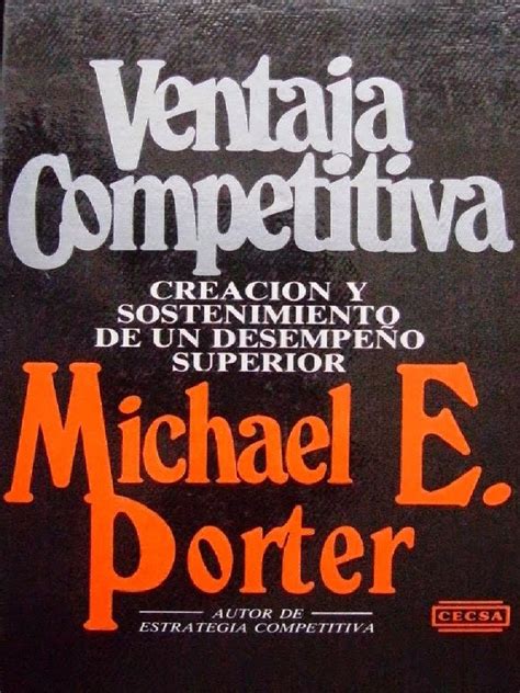 Libro Ventaja Competitiva Michael Porter
