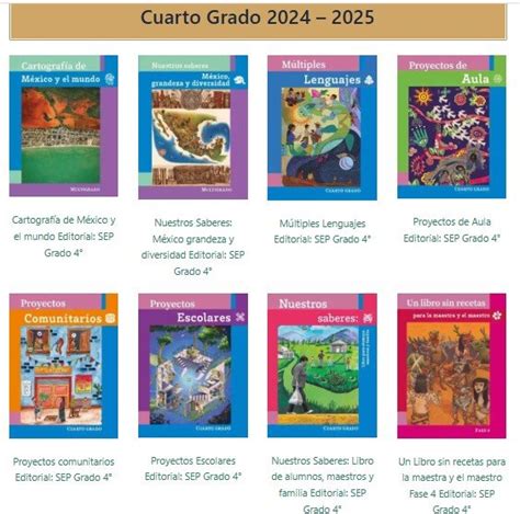Libros De 4 Grado De Primaria