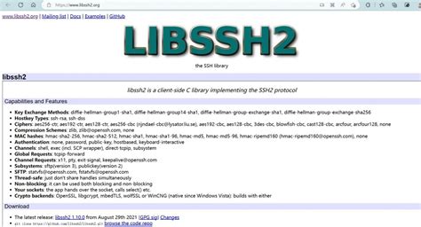 libssh2 - Uncurled