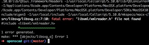 libxml treeh not found x code 4