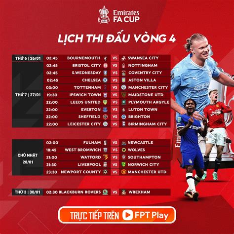 lich cup fa | Lch thi u bng FA CUP 20252026