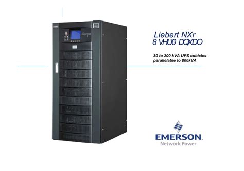 Liebert Nxr Manual