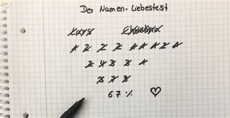 Liebes Namen Test