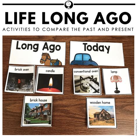 Life Long Ago Activities A Kinderteacher Life Past Present Kindergarten Worksheet - Past Present Kindergarten Worksheet