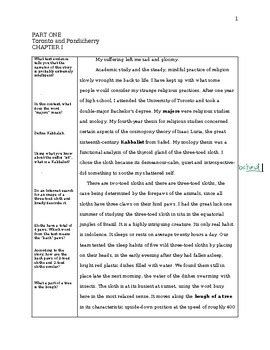 Life Of Pi Chapter Annotations