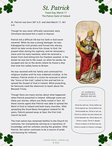 life of saint patrick biography