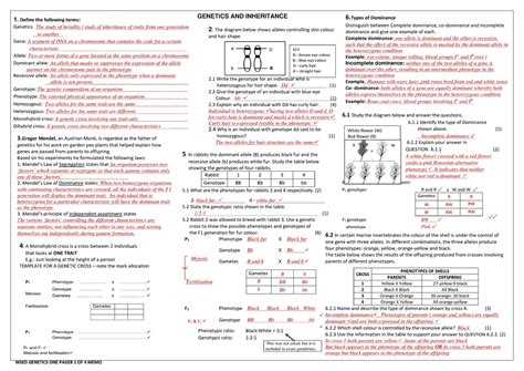life science genetics test