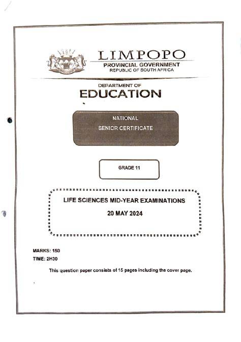 life science mid year exam sample gra