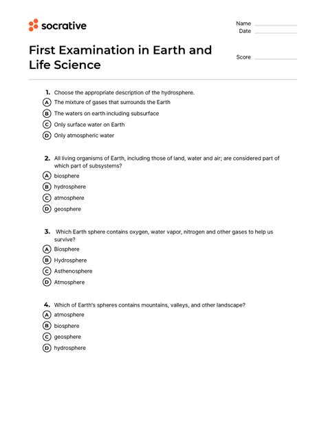 life science quiz questions and answers