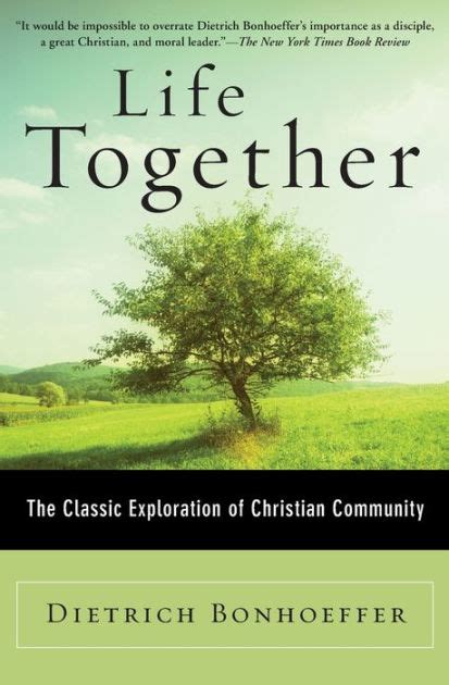 Life Together Bonhoeffer Study Guide