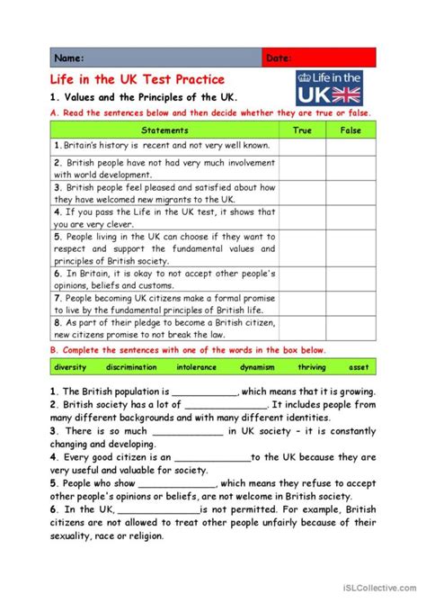 Download Life In The Uk Test Practice Questions 2018 Questions And Answers For The British Citizenship Test 