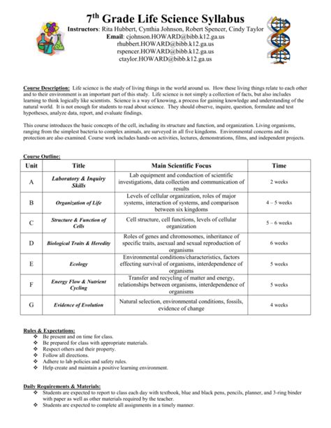 Full Download Life Science 7Th Grade Study Guide 