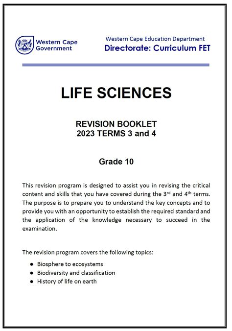 Full Download Life Science Common Paper March 2014 Scope 