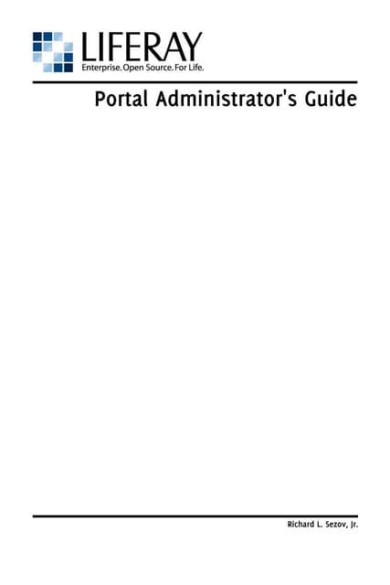 Download Liferay Administration Guide 61 