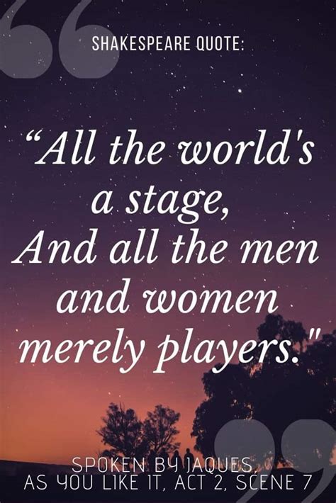 Lifes A Stage Quote
