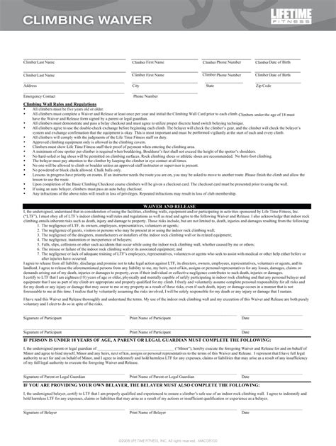 Lifetime Waiver