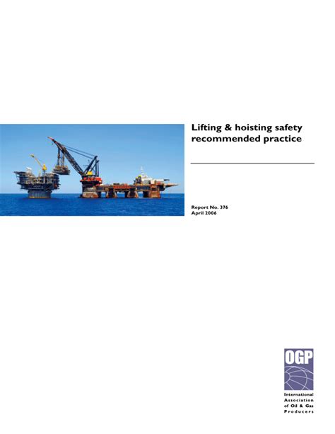 Lifting Hoisting Safety Recommended Practice