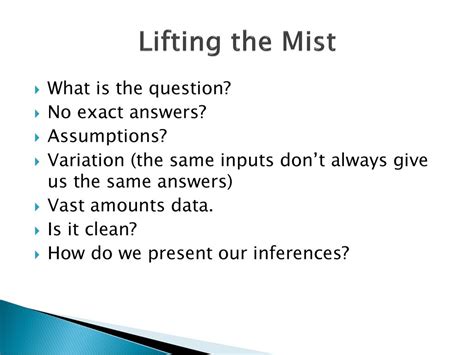 Read Online Lifting Of The Mist Analysis 