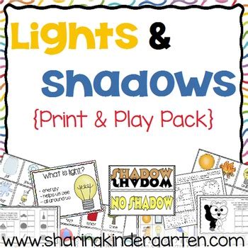 Light And Shadow Science Discovery Unit Sharing Kindergarten Shadow Science - Shadow Science
