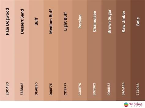 light brown color code