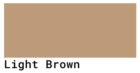 light brown color hex code