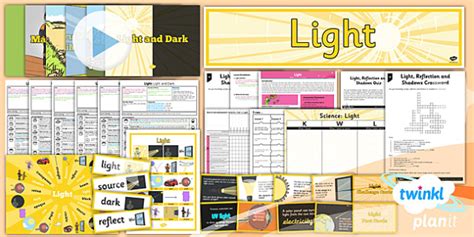 Light Year 3 Science Planning Pack By Planbee Light And Shadow Year 3 - Light And Shadow Year 3