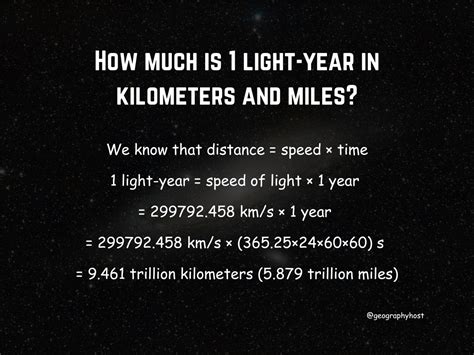 Light Year In Km
