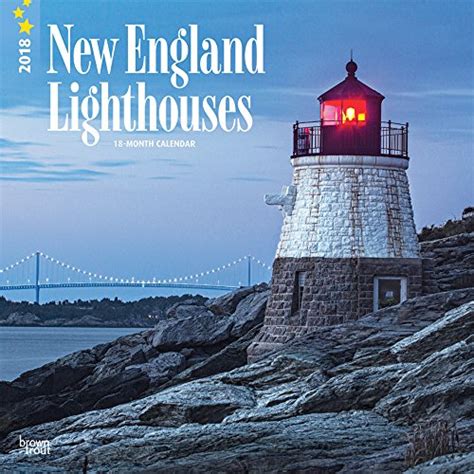 Read Online Lighthouses New England 2018 12 X 12 Inch Monthly Square Wall Calendar Usa United States Of America East Coast Scenic Nature Multilingual Edition 