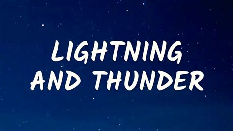 Lighting And Thunder Lyrics