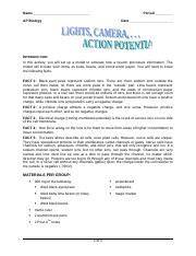 lights camera action potential lab answers