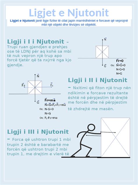 ligjet e njutonit ushtrime