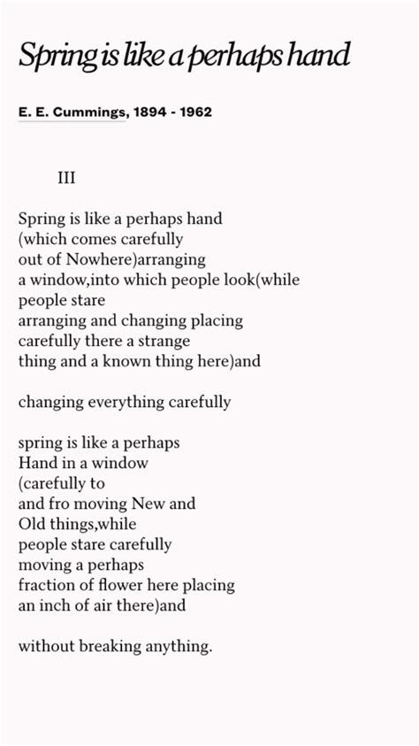 like a perhaps hand poems gedichte