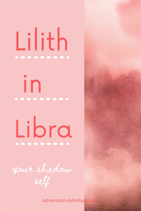 Lilith In Libra
