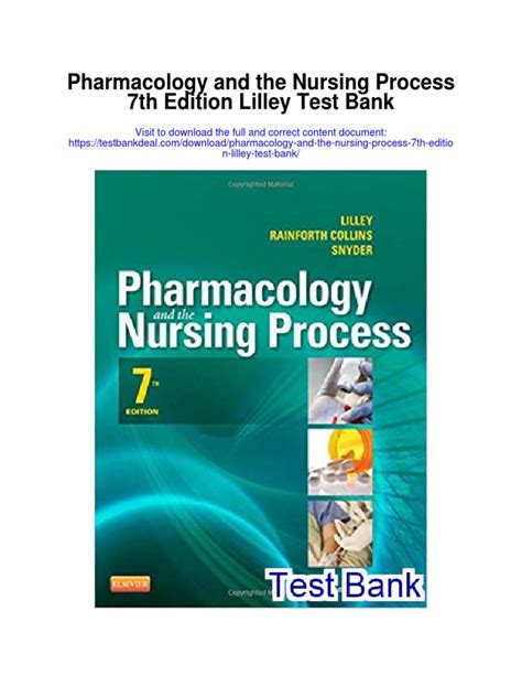 Read Lilley Pharmacology And The Nursing Process 7Th Edition Test Bank 